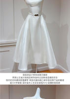 Regalo de cumpleaños, diseño de alta gama, vestido blanco francés certificado, banquete, heredera rica, vestido ceñido a la cintura para mujer - details 1
