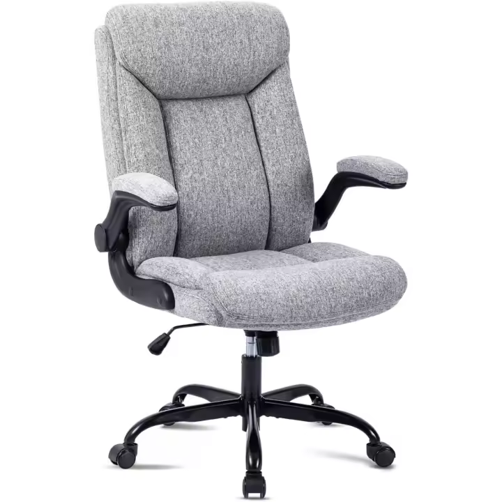 Silla de Oficina Ergonómica Rotativa, Ajustable en Altura, Colegante con Brazo - 1