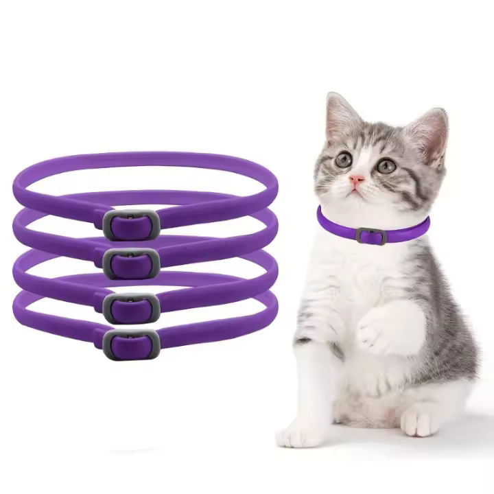 Collar De Feromonas Para Gatos De Larga Duración, Calmante Para Aliviar La Ansiedad Y El Estrés, 4 unidades SY - 1