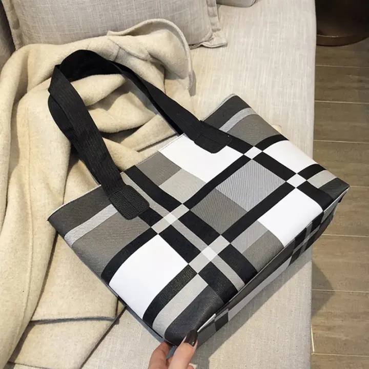 Bolso de hombro de cuero PU de gran capacidad para Mujer, Bolsa de Bolsos informal, a la moda, de lujo - 1
