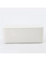 Caja de Almacenamiento de Papel Higiénico Caja Rectangular de Plástico para Almacenamiento en Hogar y Oficina A Prueba de Polvo, Pilaable - details 8