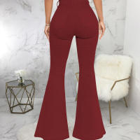 Pantalones acampanados de mezclilla elástica ajustados a la cintura HSF99 Fashion - details 83
