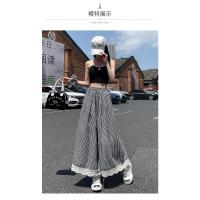 Pantalones Casuales de Encaje Estilo Completo de Pierna Ancha Culottes de Verano para Mujeres - details 21