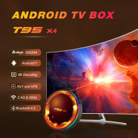 Dispositivo de TV inteligente T95X4, decodificador con Android 11,0, Amlogic S905X4, 4GB, 64GB, AV1, 8K, HD, 2,4 GH y 5GH, Wifi Dual, BT4.0, reproductor multimedia de 4GB y 32GB - details 0