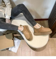 Botas de nieve antideslizantes para Mujer, botines cortos de lana de oveja, cálidos y gruesos, 2023 - details 5