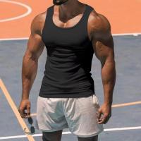 Un chaleco informal y transpirable de color liso para el entrenamiento físico de verano de los hombres en Europa y Estados Unidos en 2025. - details 22
