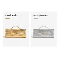 Porta archivos bolso cruzado portátil Horizontal primavera y verano nuevo bolso tejido de cuero suave - details 8