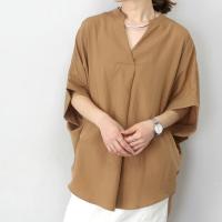 Nuevo vestido de verano Jersey con cuello en V suelto y delgado camisa de color sólido 6 colores - details 45