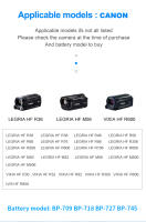 HQIX-cargador de batería para cámara Canon iVIS HF R82 VIXIA HF R30 R32 R300 R600 LEGRIA HF M500 M506 M56 M52 M50, BP-727 - details 6