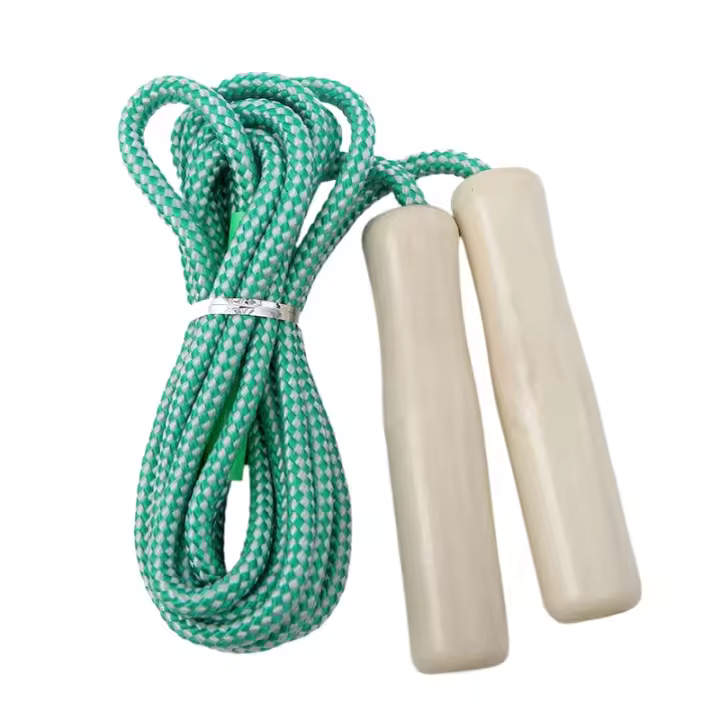 Solo fitness quemador de grasa delgado cuerda de salto deportes adultos niños ejercicio cuerda de salto con mango de madera - 1