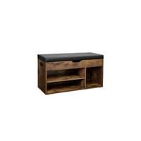 Mueble para Zapatos de 2 Puertas Estante con Compartimento Abierto Separador Ajustable 8 a 12 Pares - details 8