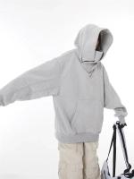 Sudadera con Capucha de Ninja de Olla de Tortuga de Otoño Sudadera de Vellón de Estilo Vintage para Hombres Ropa de Calle Japonesa Hip Hop de Moda Grande - details 4