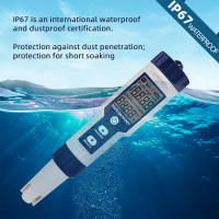 Medidor de temperatura de salinidad EC TDS 5 en 1, medidor de pH, probador de calidad del agua para alimentos, bebidas, contenido de sal, agua de mar para acuario, ATC - details 3