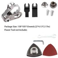 Accesorio para amoladora angular M10/M14, herramientas oscilantes de pulido, conversión de cabezales universales para carpintería, rosca M10/M14 - details 2