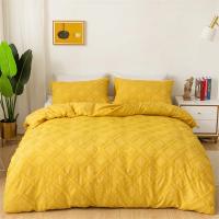 Juego de Ropa de Cama con Flores Geométricas de Alta Calidad Sólido para Casa Duvet Cover Set Tamaño Queen King Súper Suave para Uno y Dos Cojines - details 17