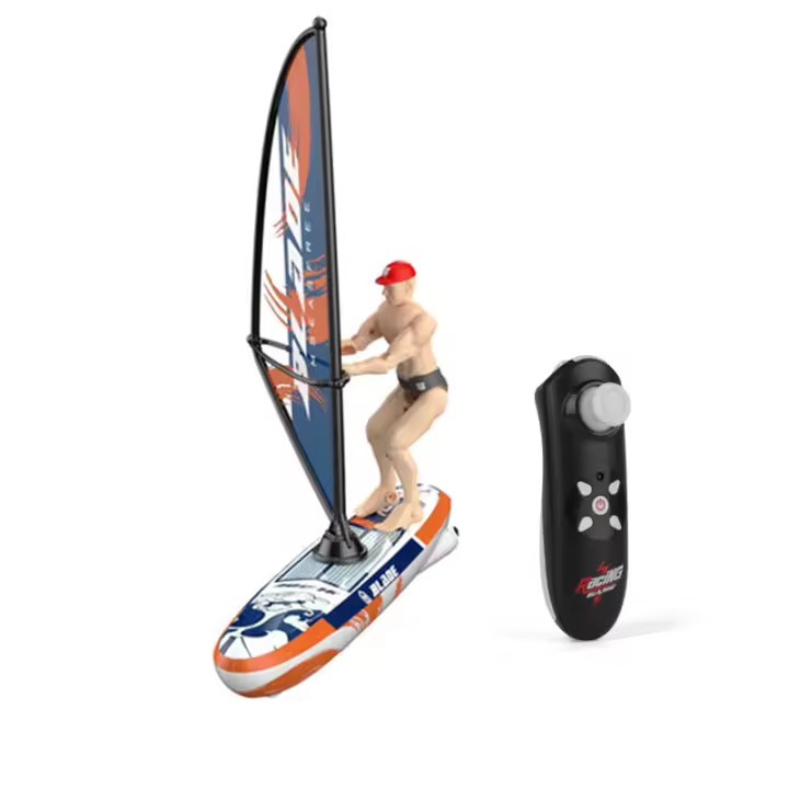 Barco RC de 2,4 GHz, barco de juguete con Control remoto, barco de carreras de agua, juguetes acuáticos al aire libre, velero RC para niños, regalos de cumpleaños - 1