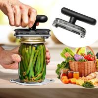 Abrebotellas antideslizante ajustable, fácil giro, negro, accesorios de cocina multifuncionales para el hogar - details 1