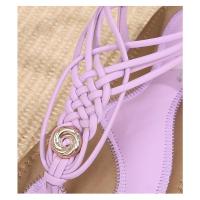 Sandalias de Mujer Bohemias Tejidas 2025 Suela Plana Tallas 36-44 Estilo Veraniego Casual para Playa y Ciudad - details 43