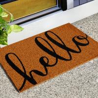 Alfombra de Entrada de PVC Antidesgaste Impermeable, Antideslizante, Fibra de Coco Falsa para Hogar y Oficina - details 2