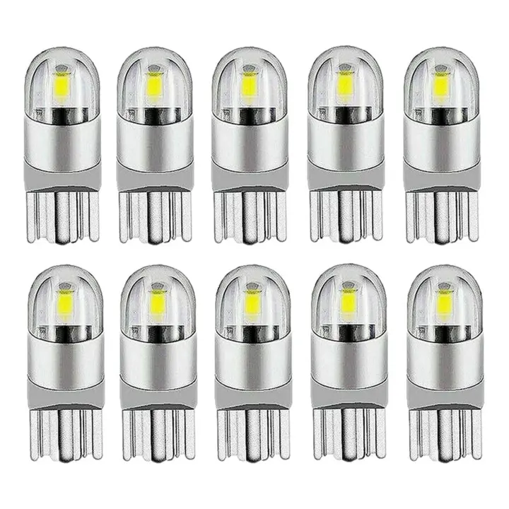 Bombilla LED blanca Canbus T10, 6000, 168, W5W, 10 piezas, 194 K - 1