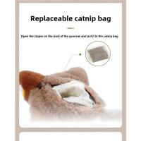 Juguete de Gato Interactivo Pájaro Volador Recargable que Ruge Juguete de Peluche Activado por Tacto de Catnip - details 9