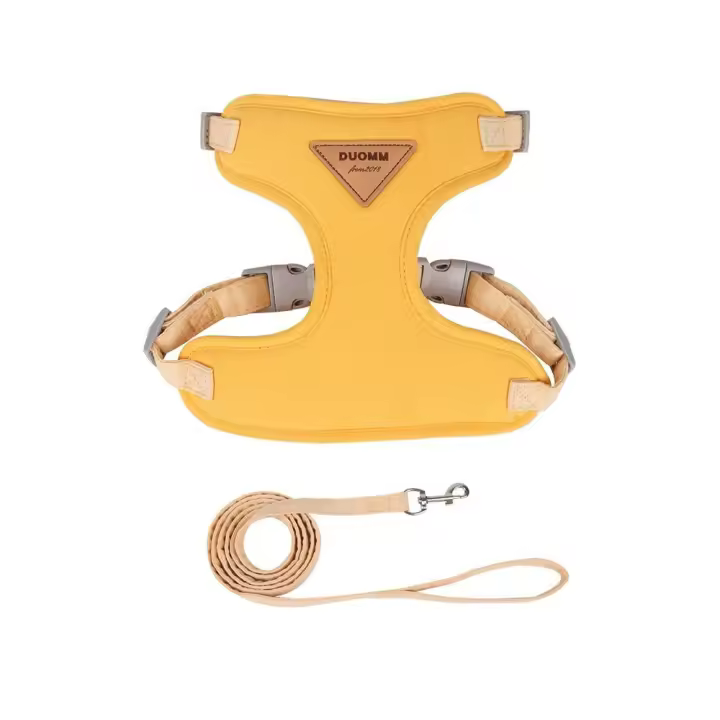 Conjunto de arnés y correa de malla para perros, correas de pecho suaves y transpirables para perros, arnés reflectante para cachorros, arneses ajustables para mascotas para gatos y perros - 1