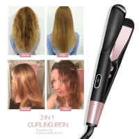 Estilizador de Cabello Pro 2-en-1 Liso y Spiral Wave Hierro Plano de Titanio Dorado - details 4