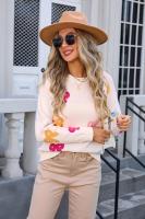Suéter corto de punto para mujer, jersey de cuello redondo Kawaii, ropa informal ligera, tendencia de ventas - details 7