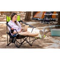 silla, reclinable, plegable, camping