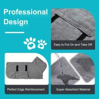 1 Batería de baño para perros, pila de secado para perros, batas para perros súper absorbentes, toallas para perros con adhesivo - details 3