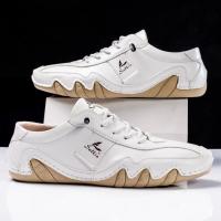 Zapatos informales de cuero hechos a mano para hombre, zapatillas con cordones, mocasines transpirables, suaves, planos, para conducir - details 24