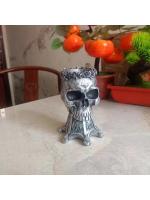 Cráneo de Halloween Popular, escultura de resina para decoración del hogar, maceta de flores, adorno para vacaciones - details 10
