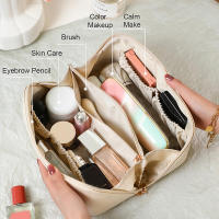 Neceser cosméticos de viaje de CUELO SINTÉTICO gran capacidad, MEJORADA,estuche de maquillaje portátil para mujer, organizador de artículos de tocador multifuncional impermeable - details 6