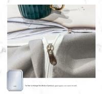 Funda de Edredón Bordada Simple de Alta Calidad para Reina y Rey Lavada Cubierta de Cojín Suave 220x240 150x200 Sin Funda de Almohada - details 13
