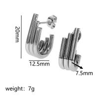 Aretes de Oro 18k de Lujo Ligero Diseño de Dos Cables con Acero Inoxidable Elegancia en Tus Oídos - details 5