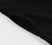 2024 nuevo Retro de manga corta de malla de contraste elegante ral bordado Swing Vintage mujeres corbata cuello bolsillo lateral vestido de verano - details 6