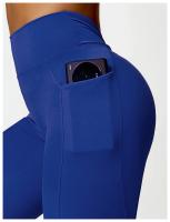 Mallas de Yoga con espalda en V para mujer, Leggings de cintura alta, levantamiento de cadera, melocotón miel, deportes - details 2