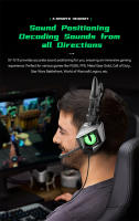 Auriculares con cable y luz LED para juegos, audífonos deportivos con micrófono, HIFI, graves pesados, USB/3,5 MM, para transmisión en vivo, PC, teléfono, PS5, PS4 - details 3