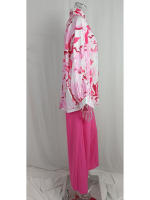 Junxi Wan Conjunto Casual de 2 Piezas Floral Camisa de Manga Larga y Pantalones de Pierna Ancha - details 10