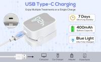 Dispositivo láser mejorado para hongos en las uñas con pantalla de tiempo Tratamiento antihongos para uñas de acción rápida de 7 minutos para múltiples uñas de los pies y de las manos, luz infrarroja de 940 nm, luz azul de 500 nm (blanco) - details 4