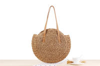 Nueva bolsa tejida de cuerda de papel de hombro redondo hueco simple bolsa de playa bolsa de mujer de moda bolsa de papel - details 6