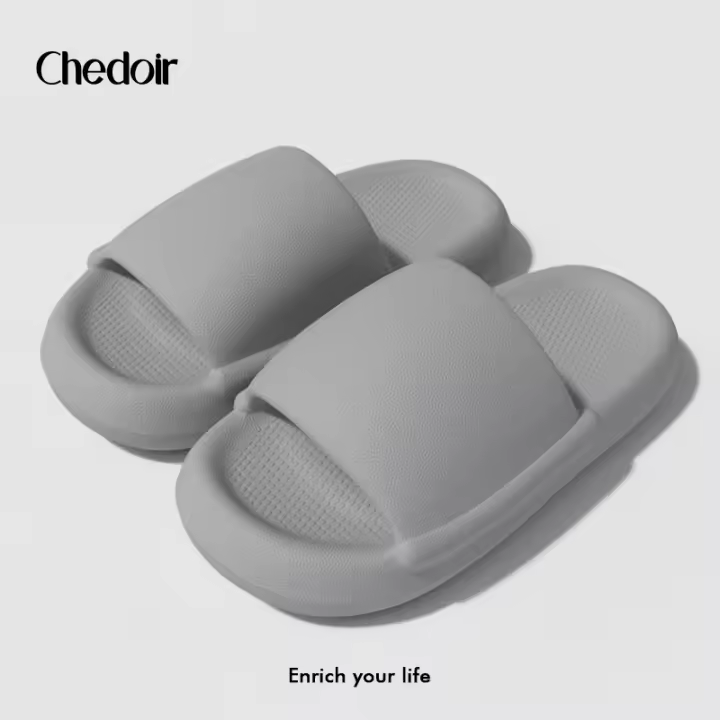 Verano fresco zapatillas de las mujeres desgaste de fondo suave antideslizante casa zapatillas de los hombres interior de fondo grueso suave pareja zapatillas de masaje - 1
