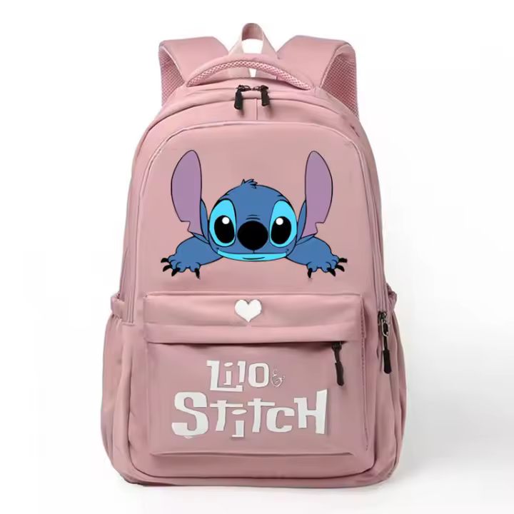 Lilo y StitchstitchMochila de escuela primaria y secundaria Stitch para niños y niñas, mochila de doble hombro - 1