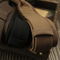 Corbata de cuello de Color sólido de algodón Color Retro elegante corbata de hombre accesorios de ropa ajustables accesorios de traje de negocios - details 4
