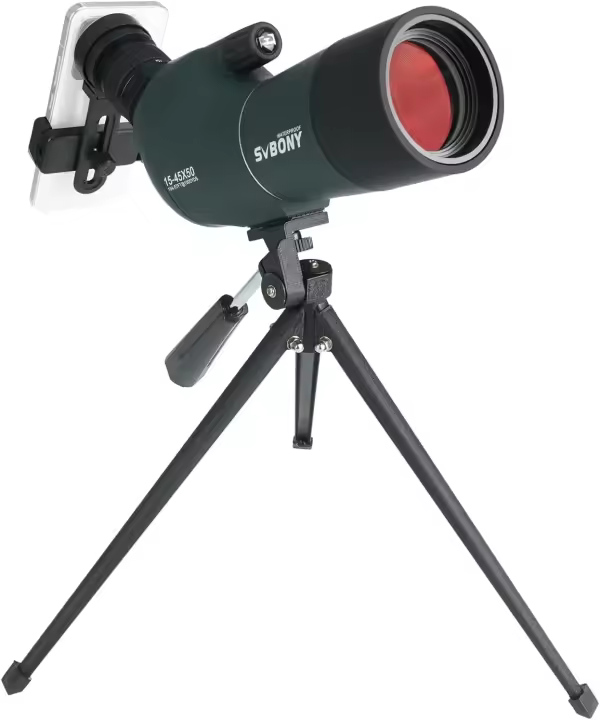 Telescopio para Tiro al Blanco Lente BAK4 A5 Cubierta FMC Rojo Vino Adaptador de Teléfono - 1