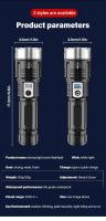 Linterna táctica L de alta potencia, recargable por USB, luz fuerte, resistente al agua, potente lámpara superbrillante para s - details 17