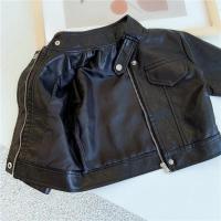 Chaqueta de Cuero PU para Niños Ropa de Exterior Elegante para Primavera Otoño - details 4