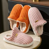 Zapatillas casa hombre mujer invierno, antideslizantes cálidas y esponjosas, zapatos informales de algodón para el hogar - details 6