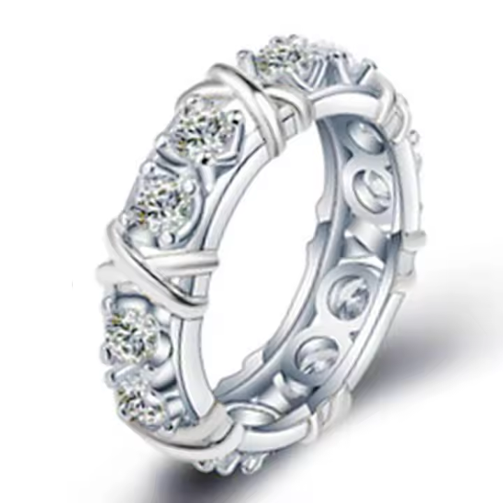 Andara Anillo de Plata Esterlina with Zirconia AAA Diseño - 1