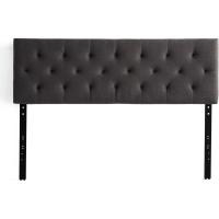 Cabecero tapizado – Cabecero de cama doble – Altura ajustable de 85 a 115 cm, capitoné de diamantes, perla/blanco - details 9